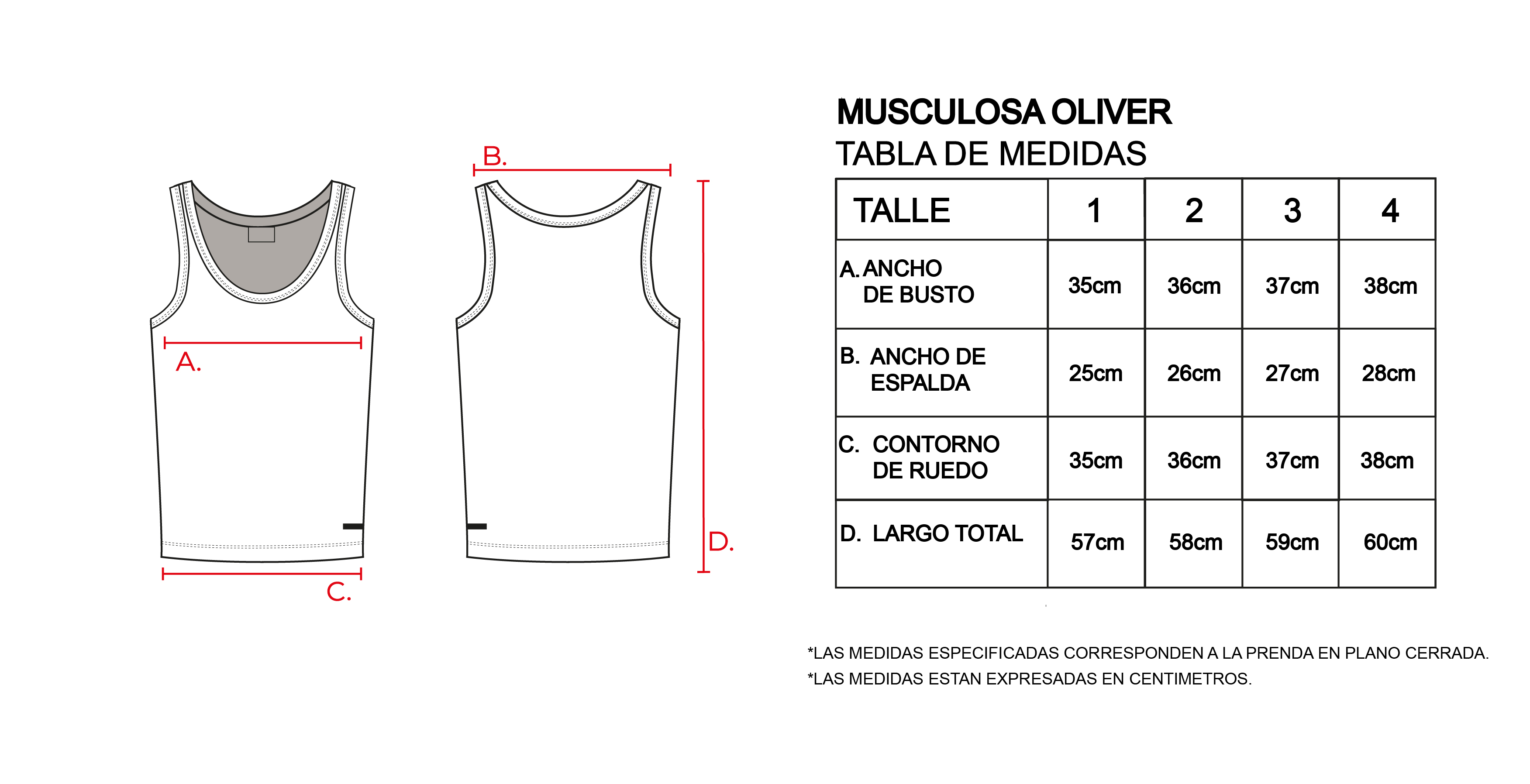 Musculosa Oliver
